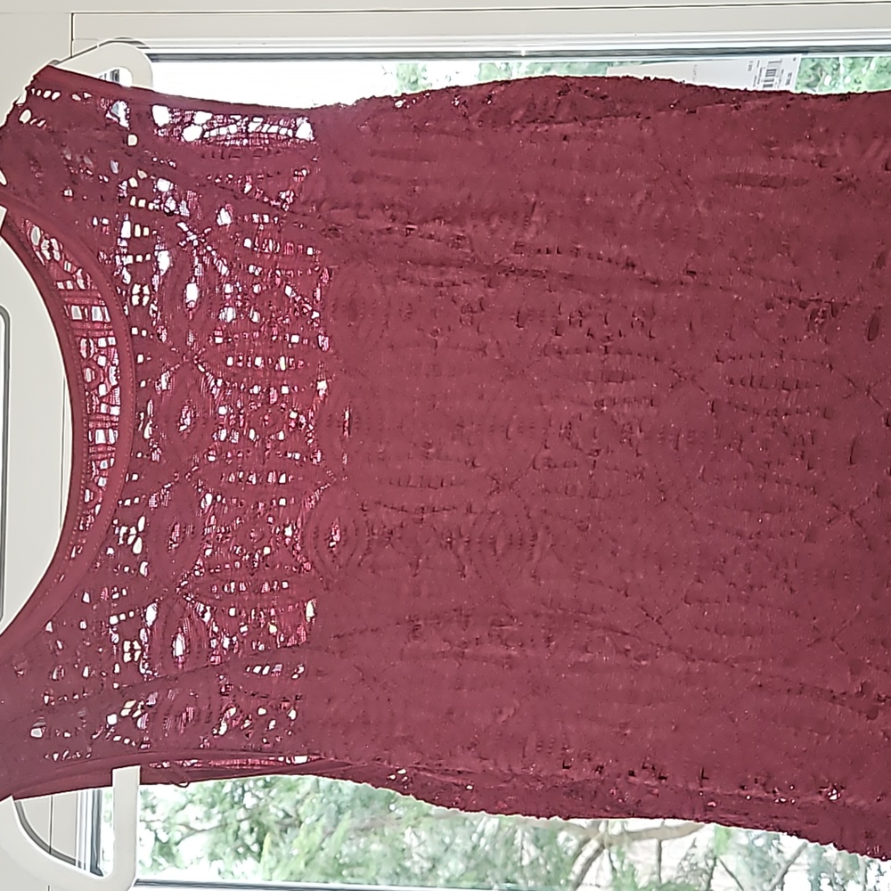 Women's Apt.9 knee-length dress with lace overlay